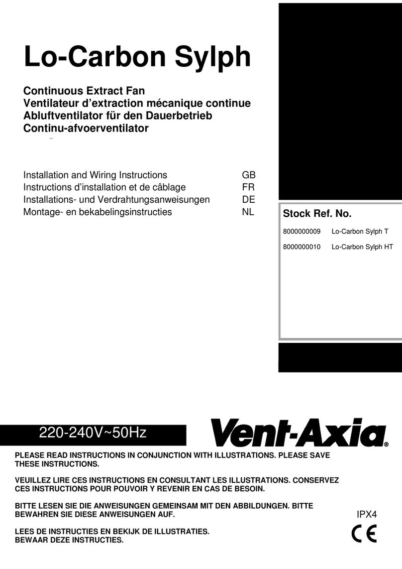 Vent-Axia Lo-Carbon Sylph Series Assembly instructions