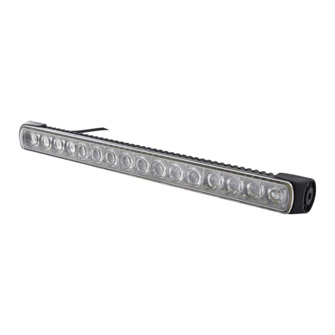 Hella LED LIGHT BAR 470 SINGLE TWIN Installation instruction