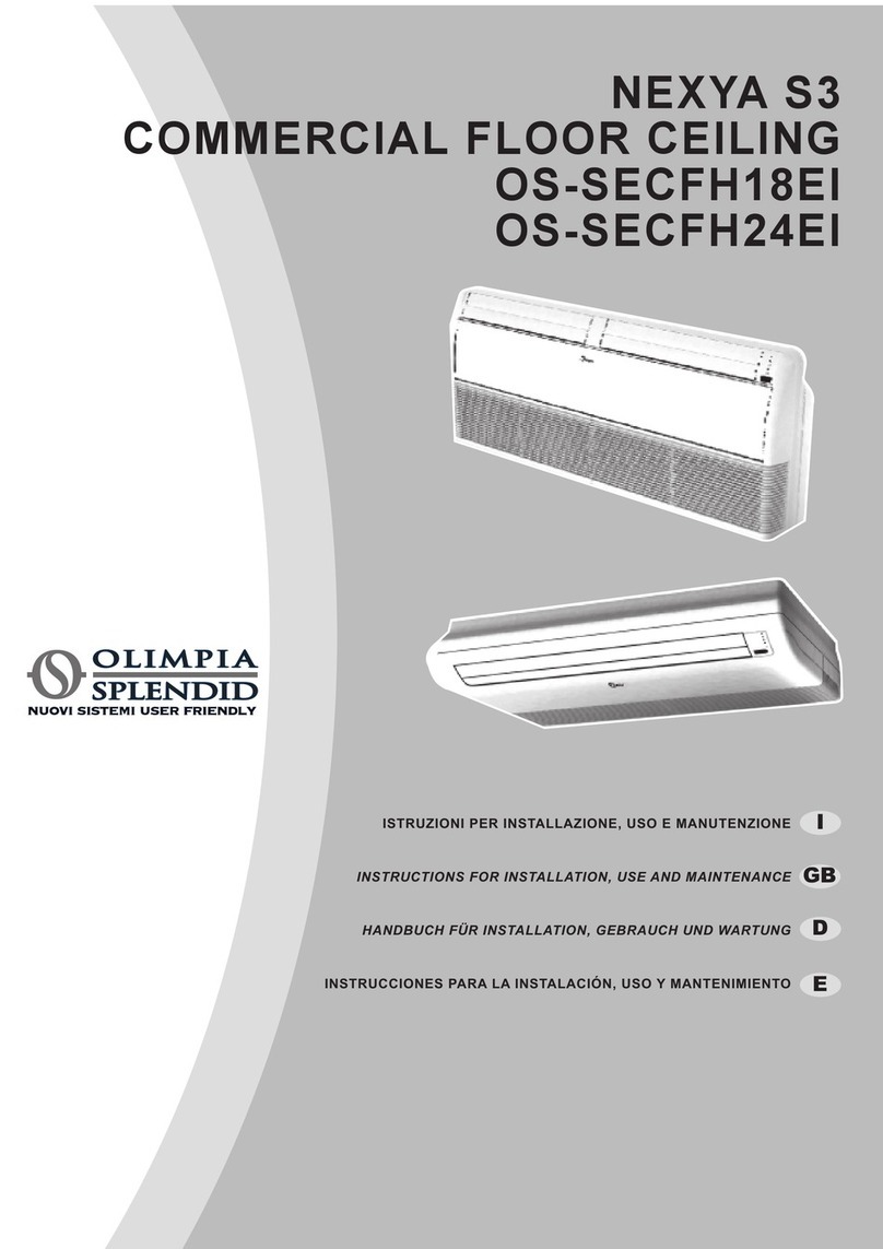 Olimpia splendid OS-SECFH18EI Instructions for installation, use and maintenance
