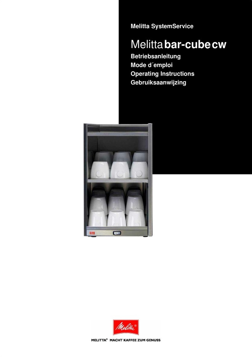 Melitta Bar-cubecw User manual