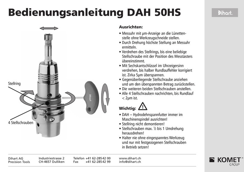 Komet Dihart DAH 50HS operating manual
