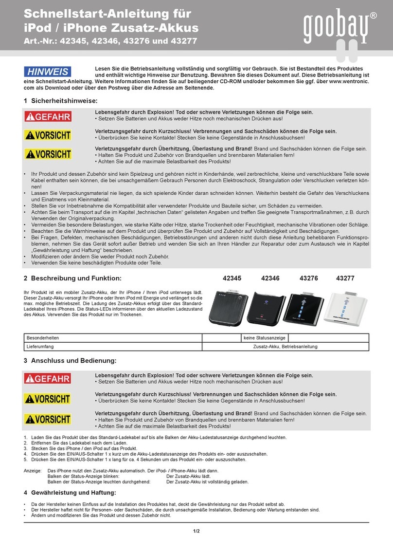 Goobay 42345 quick start guide