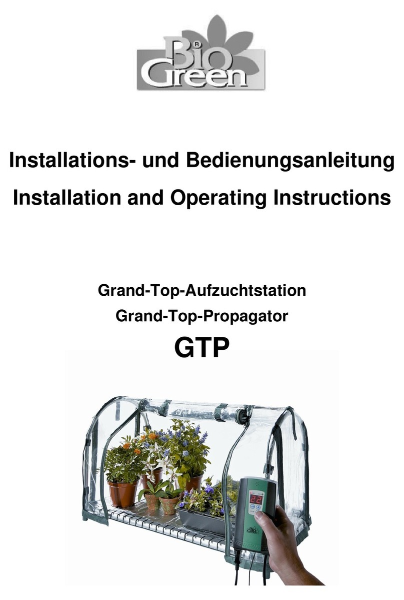 Bio Green GTP Installation and operating instructions Bio Green GTP Installation and operating instructions