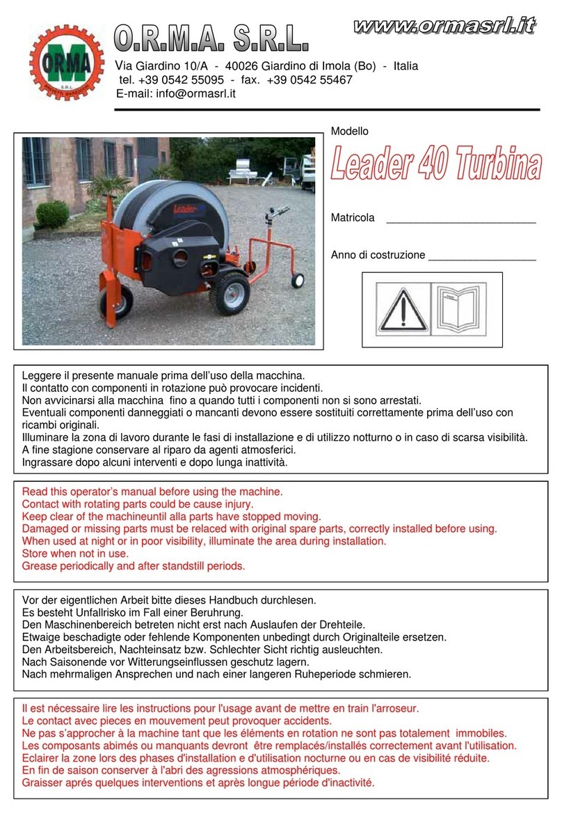 ORMA Leader 40 Operator's manual