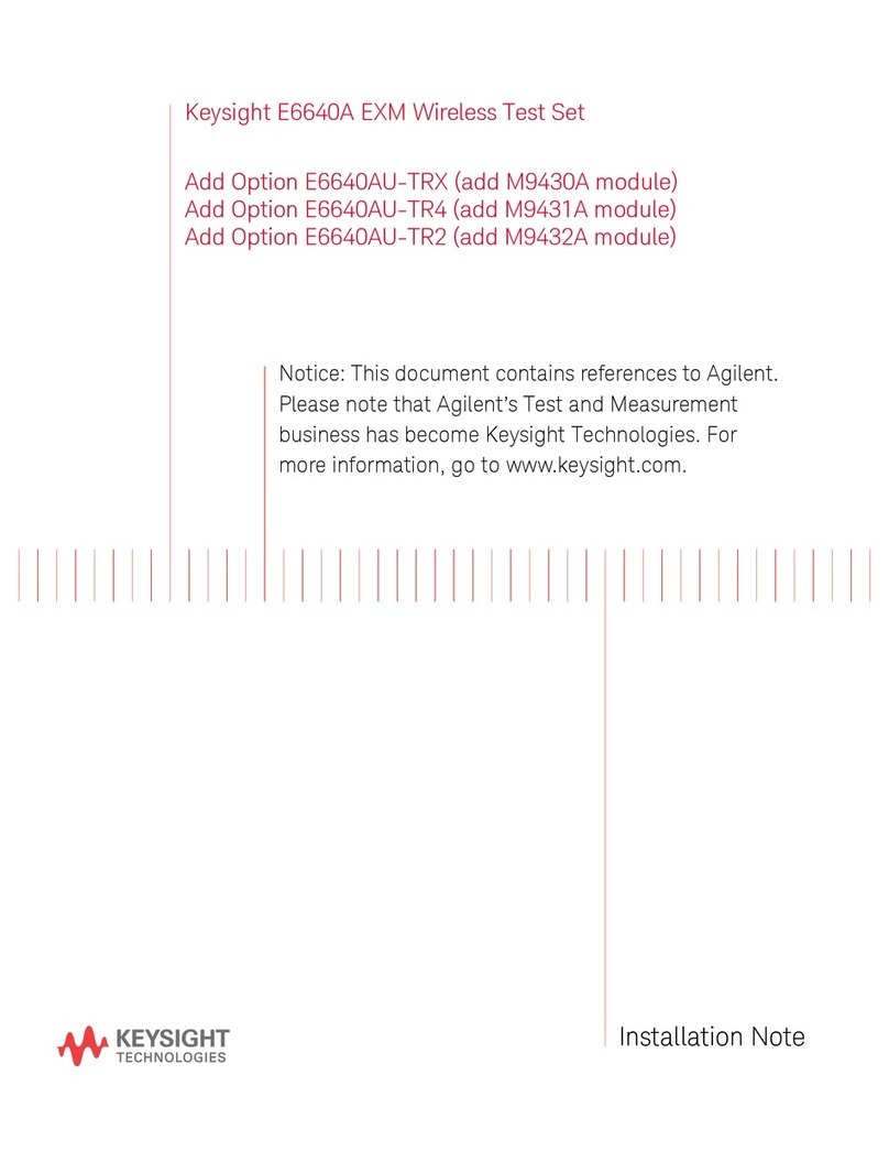 Keysight Technologies E6640A EXM Installation note