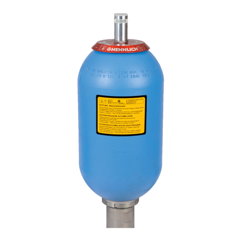 Hennlich Hydro Accumulator HBS Instruction and maintenance manual
