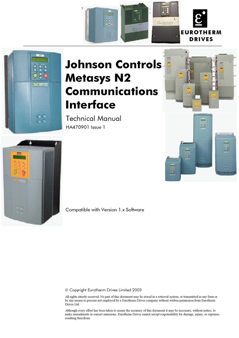 Eurotherm Drives Metasys N2 Technical manual