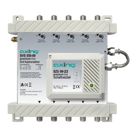 axing premium-line SVS 550-09 User manual