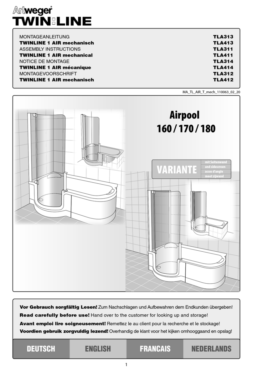 Artweger TWINLINE 1 AIR mechanical User manual