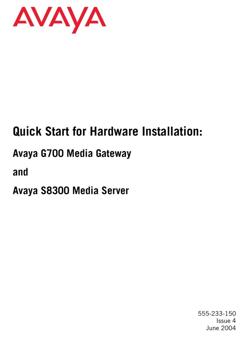Avaya G700 User manual
