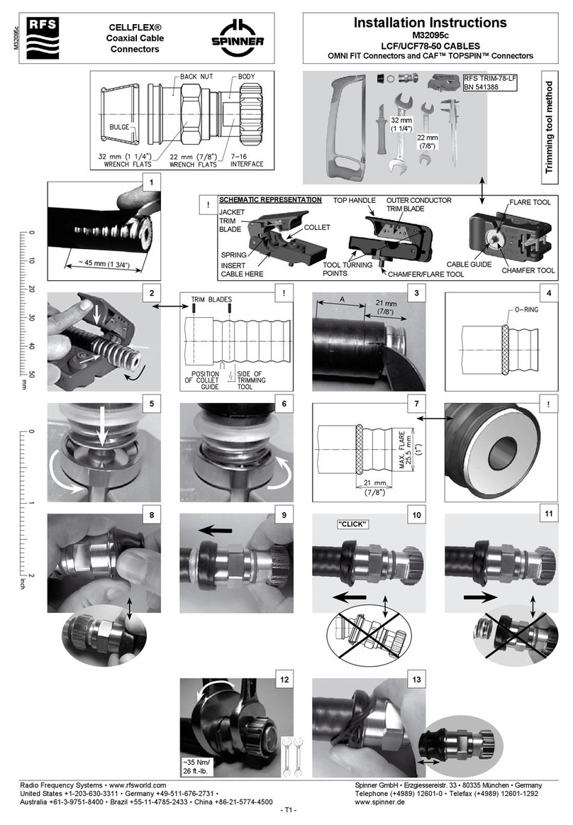RFS SPINNER CELLFLEX LCF78-50 User manual
