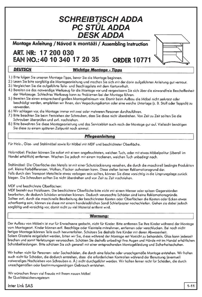 INTER LINK SAS ADDA 17 200 030 User manual INTER LINK SAS ADDA 17 200 030 User manual