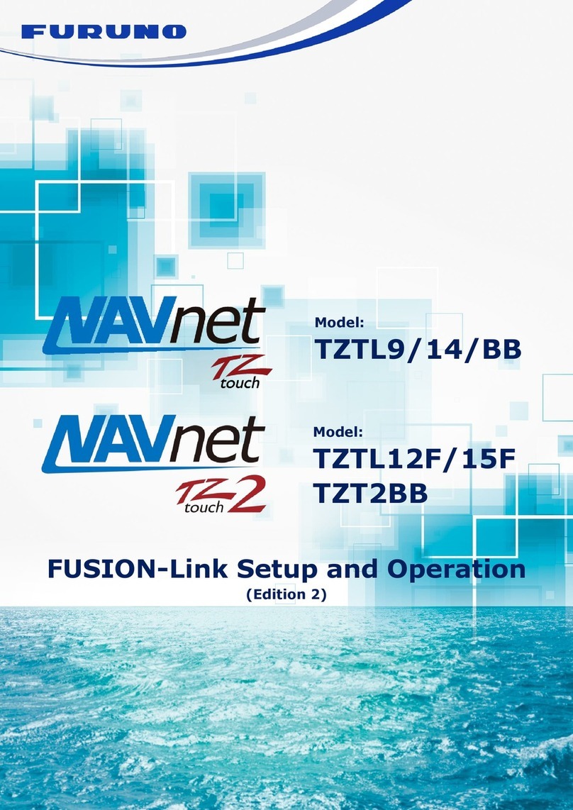 Furuno NavNet TZtouch TZTL9BB Setup and operation