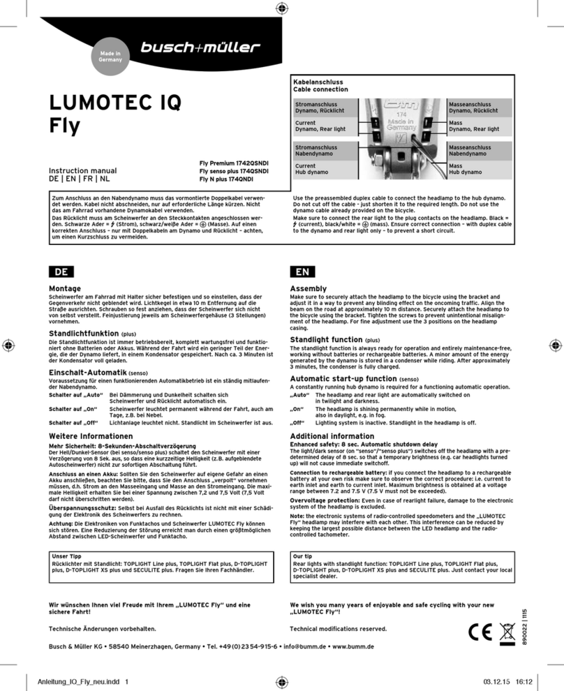 Busch+Muller Lumotec Serie User manual