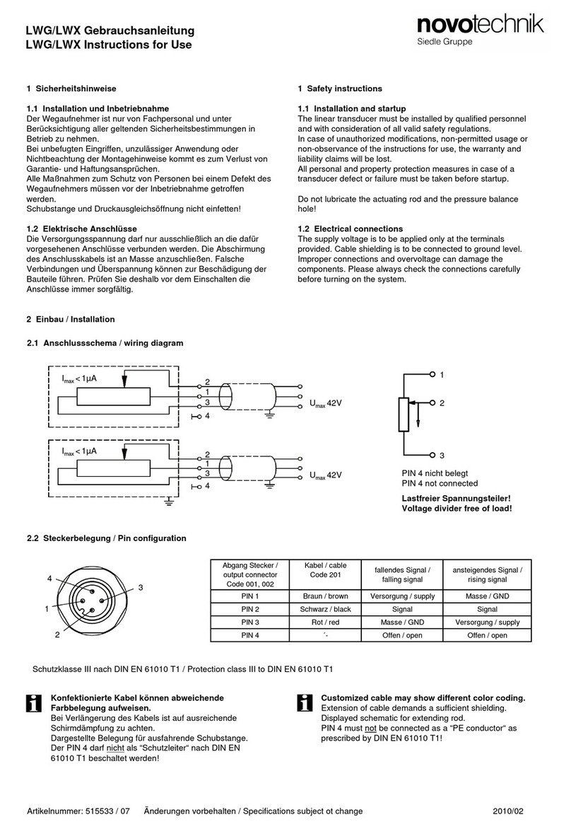 Siedle Novotechnik LWG Series Instructions for use Siedle Novotechnik LWG Series Instructions for use