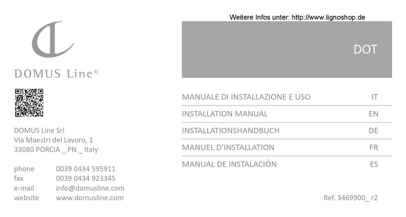 DOMUS LINE DOT Series installation manual