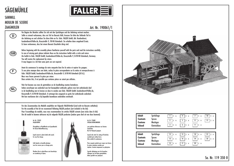 Faller SAWMILL User manual