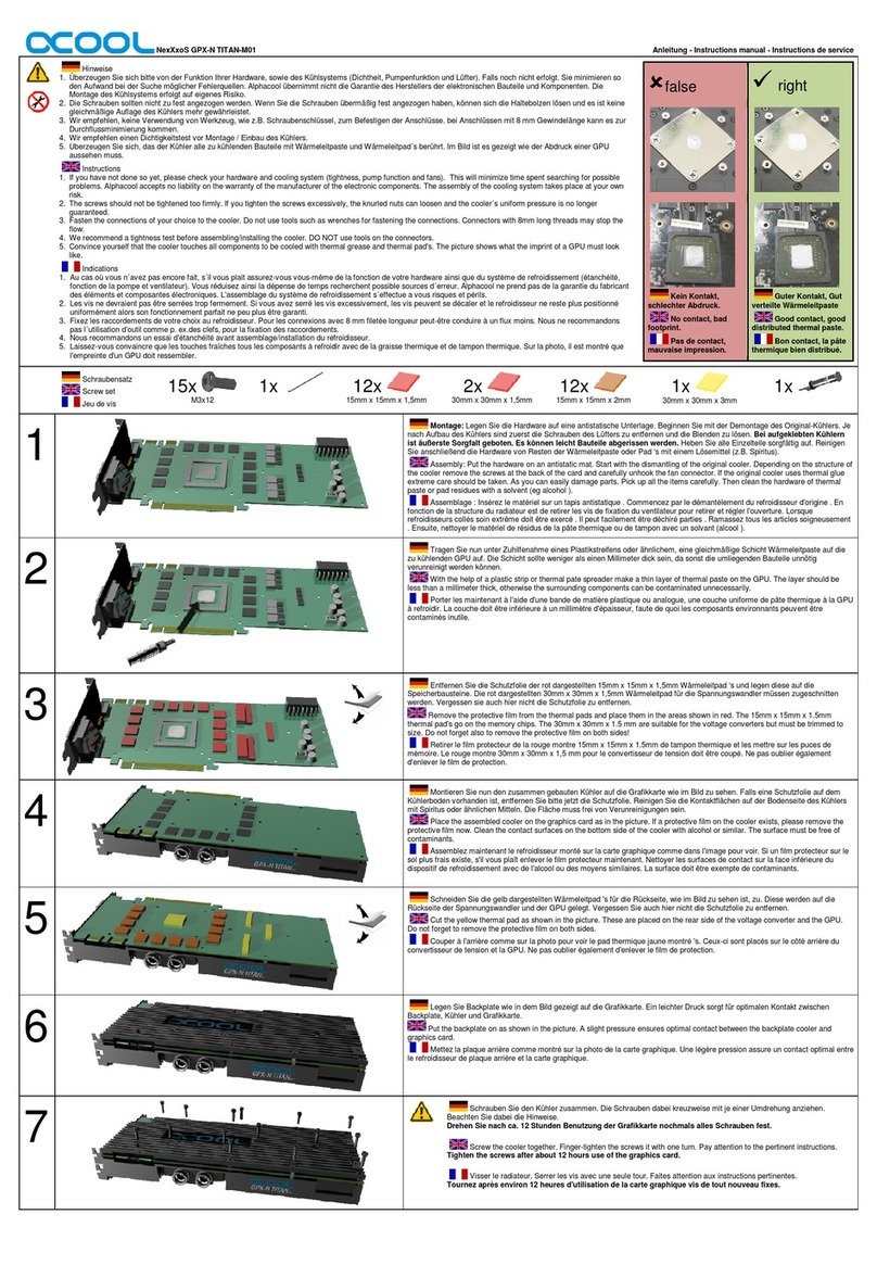 Alphacool NexXxoS GP TITAN M01 instruction manual