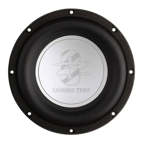 Ground Zero Passivradiator Uranium GZUP 10 User manual