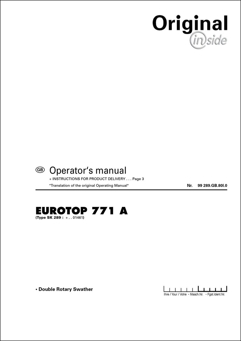 Pottinger EUROTOP 771 A Operator's manual Pottinger EUROTOP 771 A Operator's manual