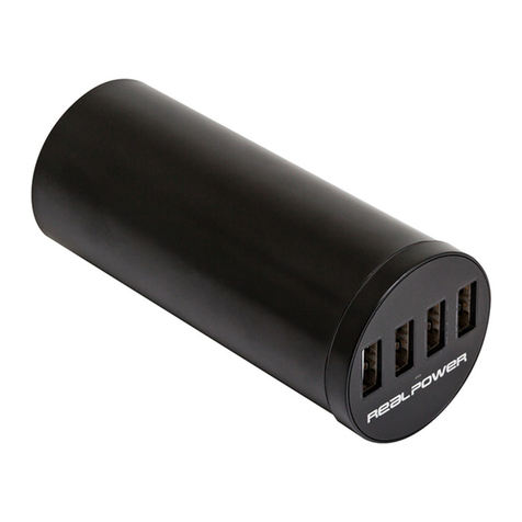 Real Power 4-Port USB Tube manual