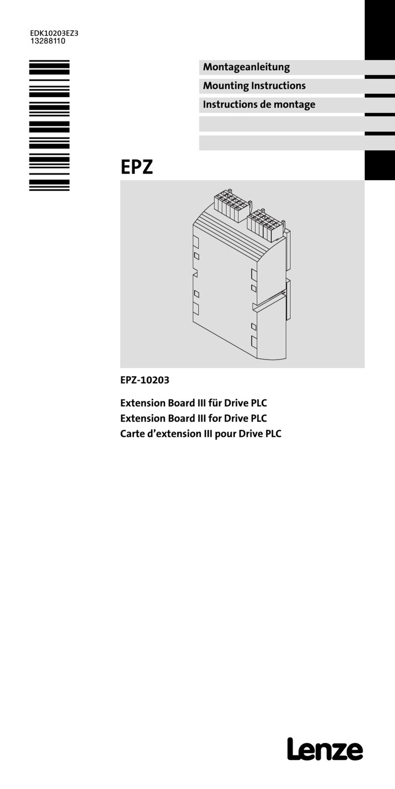 Lenze EPZ Series User manual