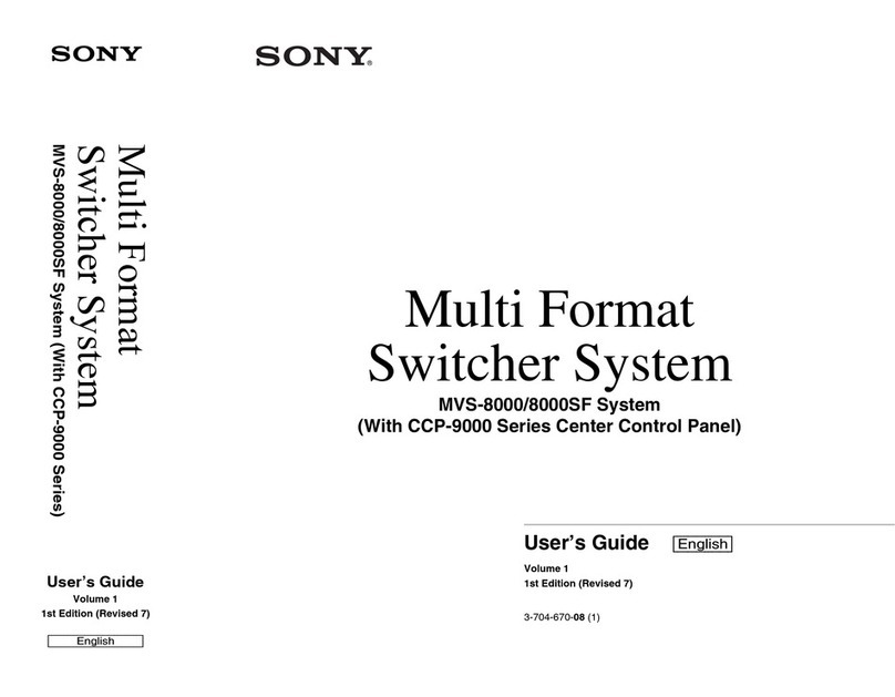 Sony MVS-8000 User manual