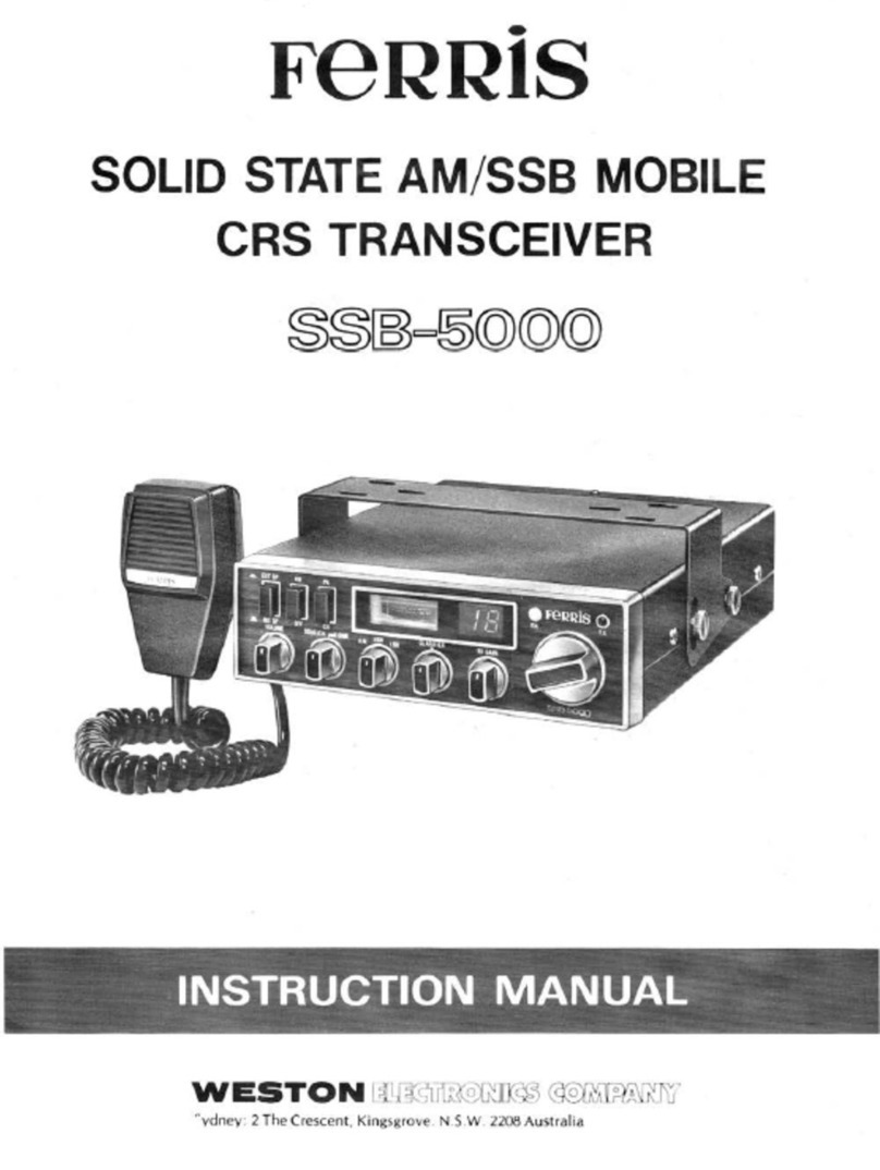 Weston FERRIS SSB-5000 instruction manual