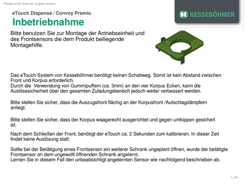 Kesseböhmer eTouch installation guide