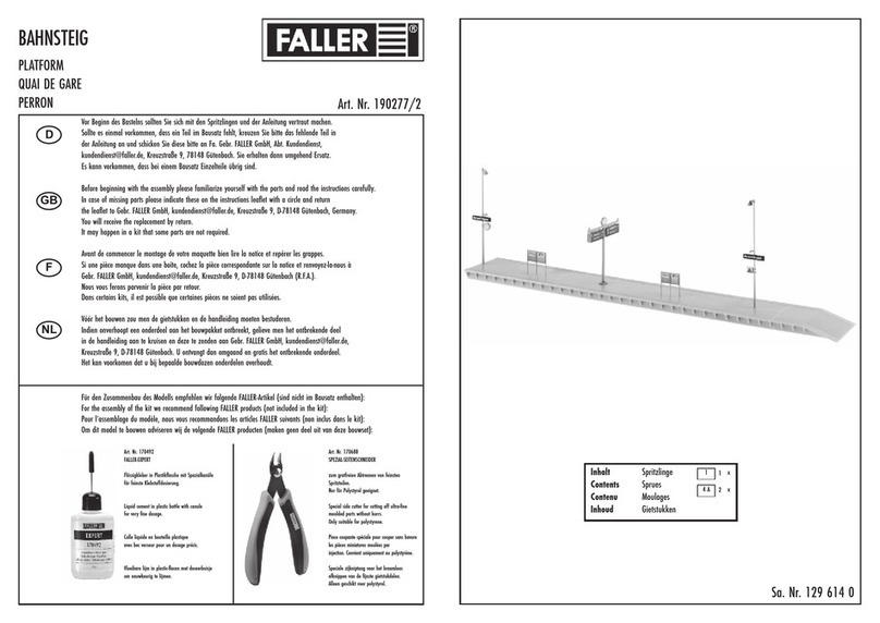 Faller 190277/2 User manual