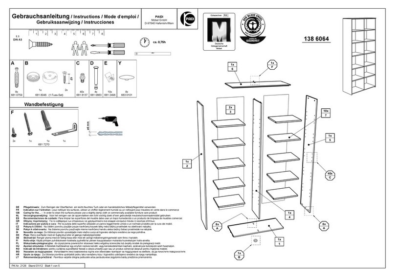 PAIDI 138 6064 User manual