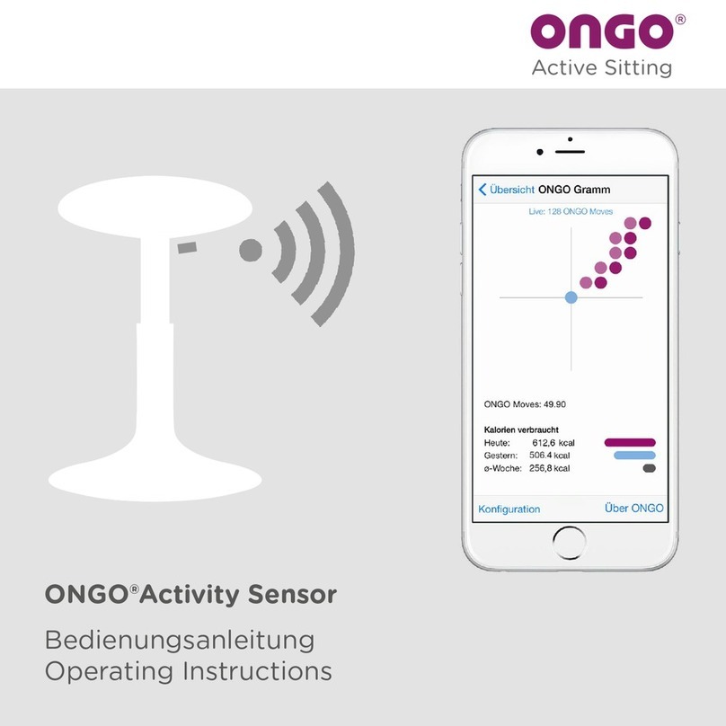 Ongo Activity Sensor operating instructions