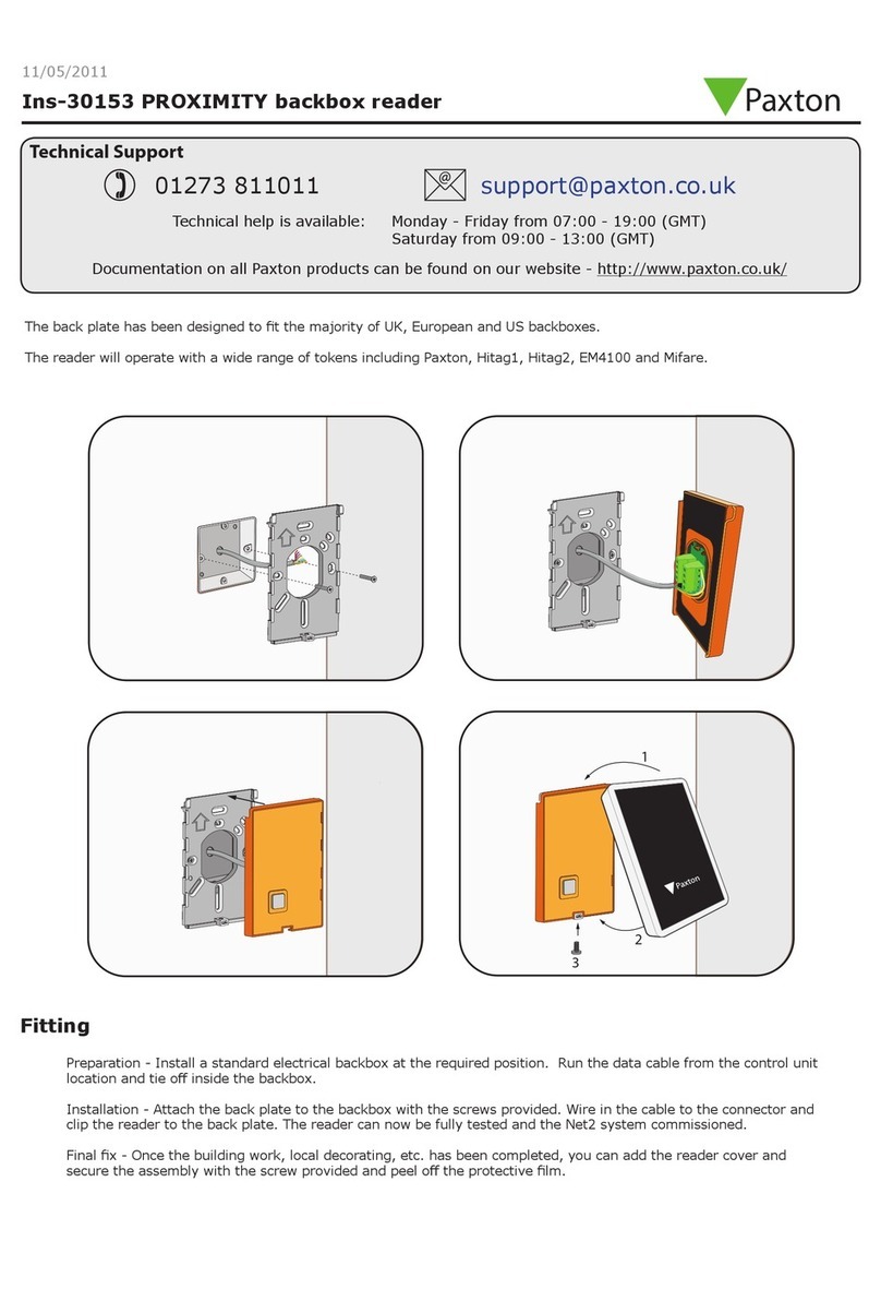 Paxton Ins-30153 User manual Paxton Ins-30153 User manual