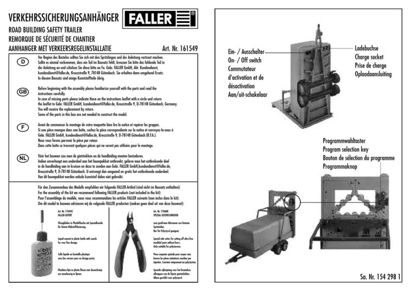 Faller 161549 User manual