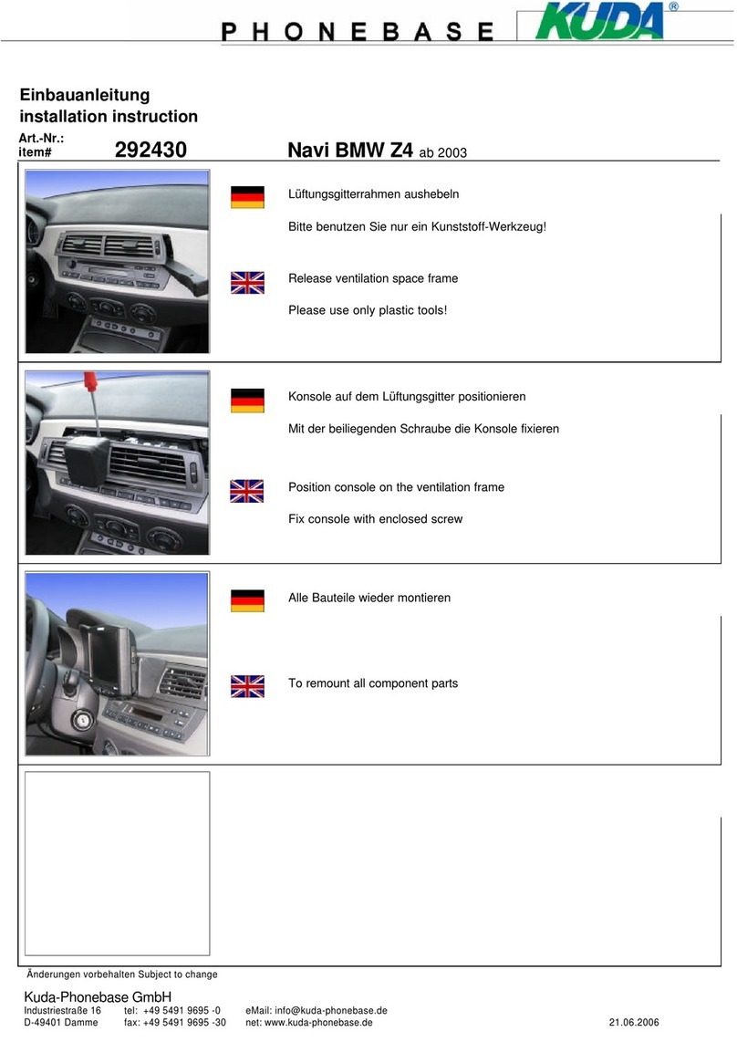 Kuda 292430 Installation instruction