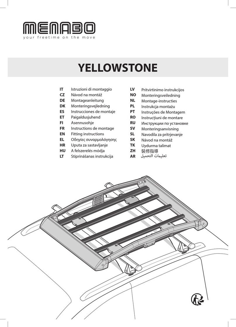 Menabo YELLOWSTONE Fitting instructions