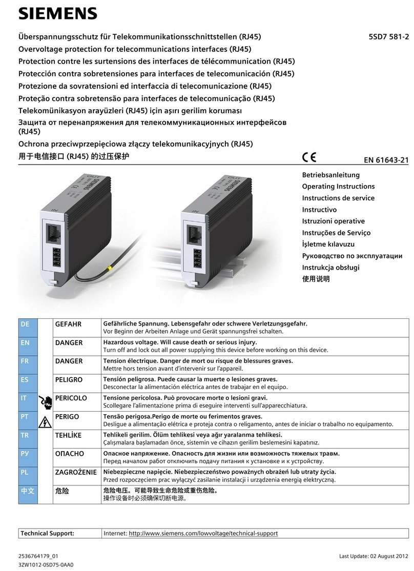Siemens 5SD7 581-2 User manual