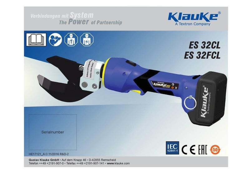 Textron Klauke ES 32CL User manual