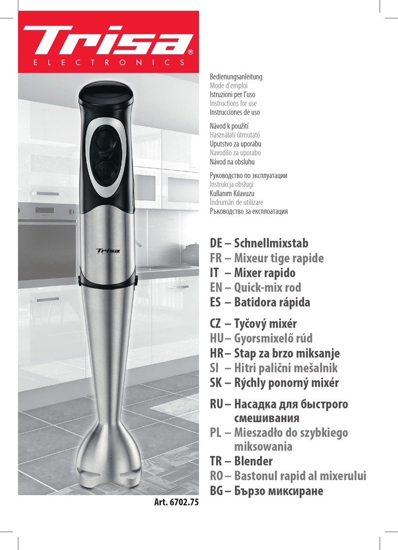 Trisa electronics Power Mix Instructions for use