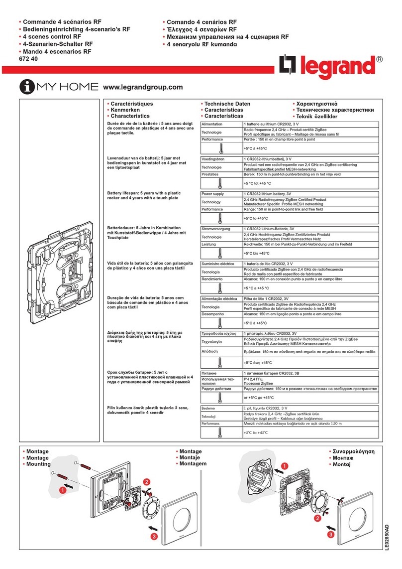LEGRAND 672 40 User manual