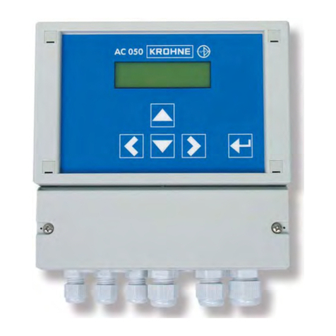 KROHNE OPTISENS PAC 050 Installation and operating instructions