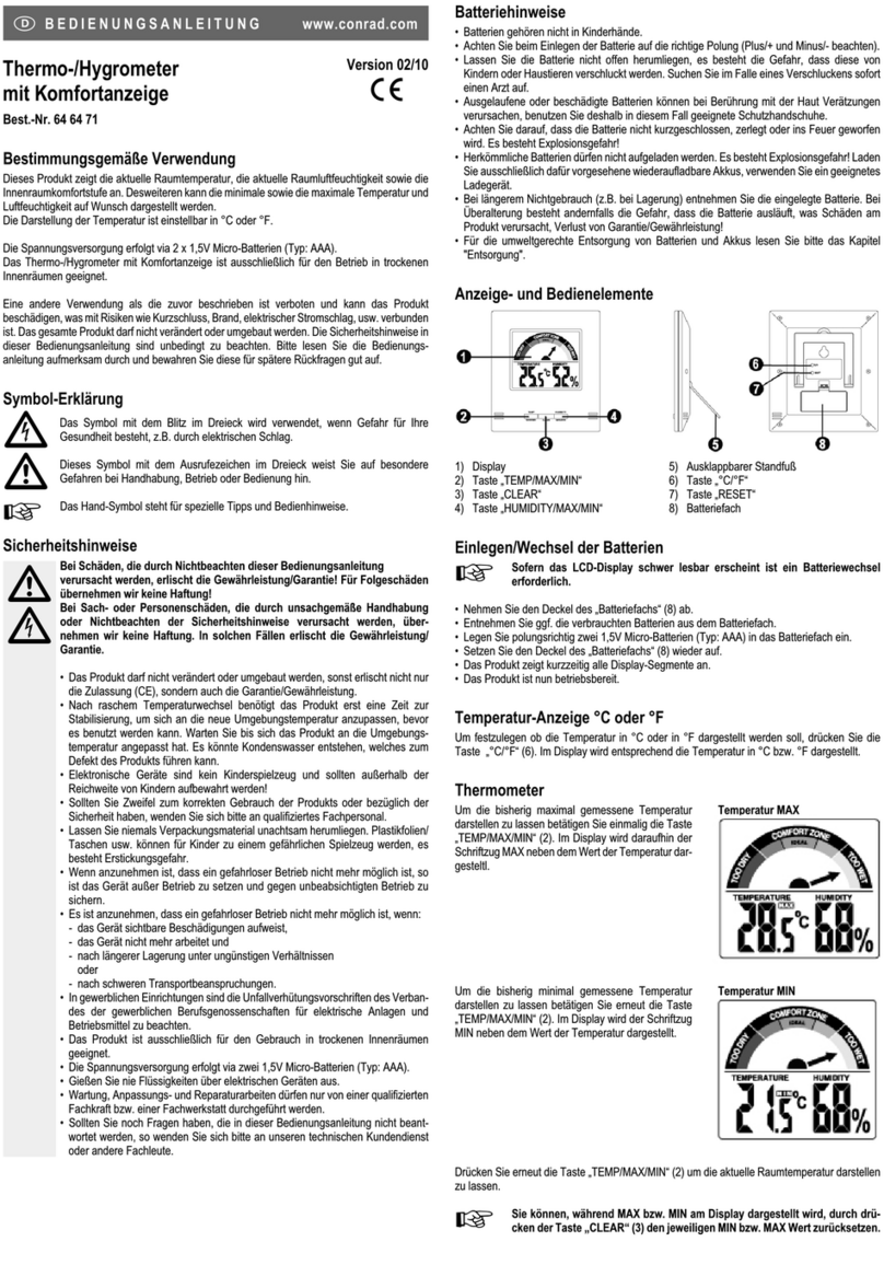 Conrad 64 64 71 operating instructions