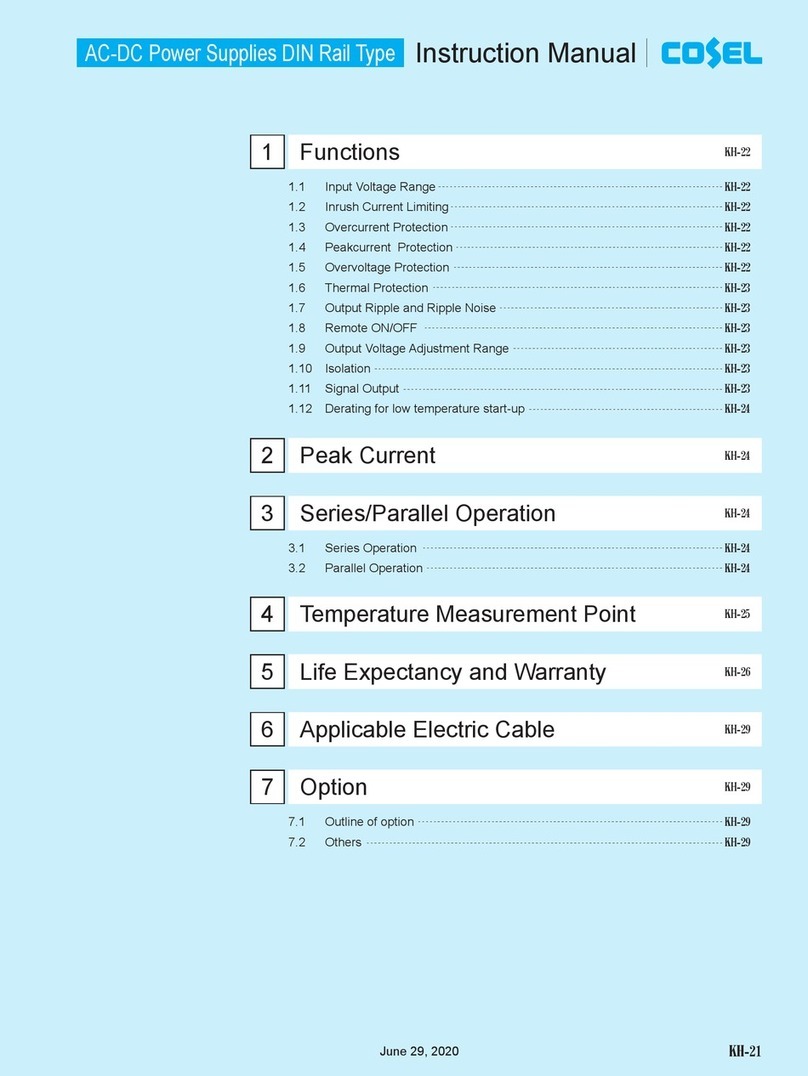 Cosel KHEA30F User manual