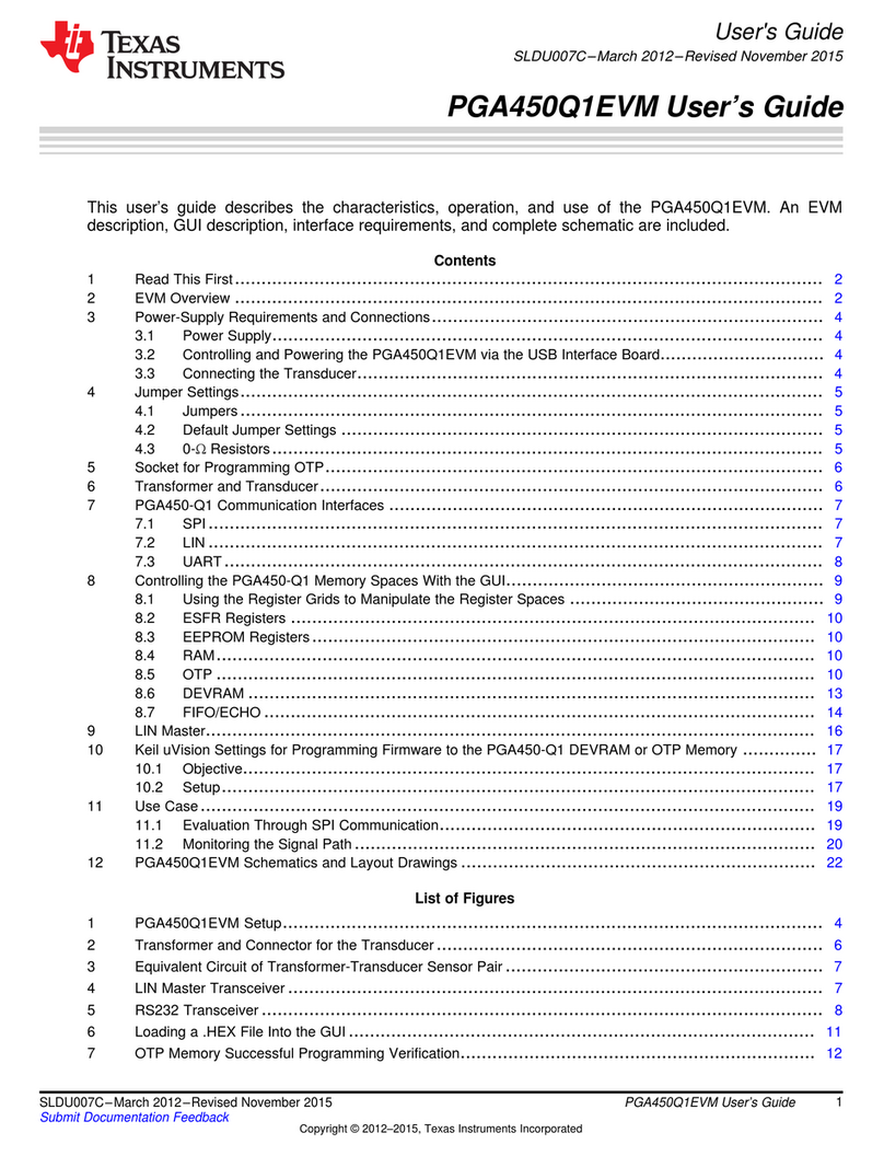 Texas Instruments PGA450Q1EVM User manual