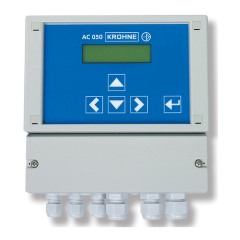 KROHNE OPTISENS CAC 050 R Installation and operating instructions