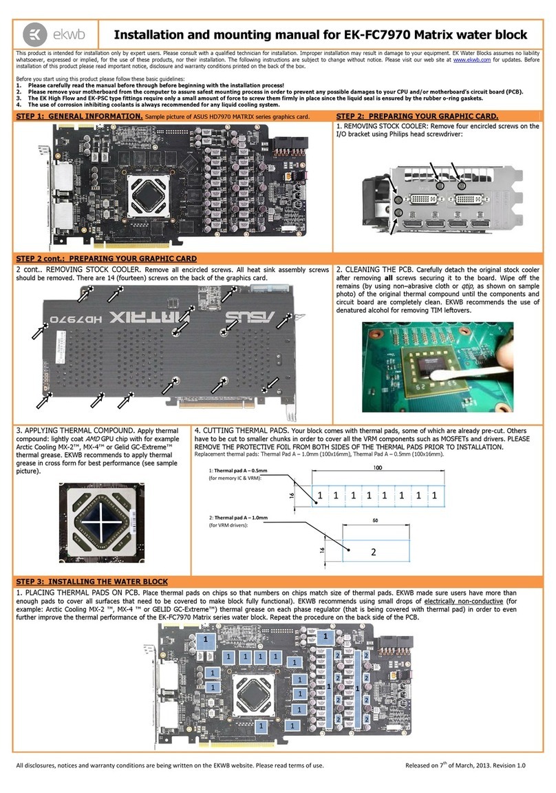 ekwb EK-FC7970 Manual