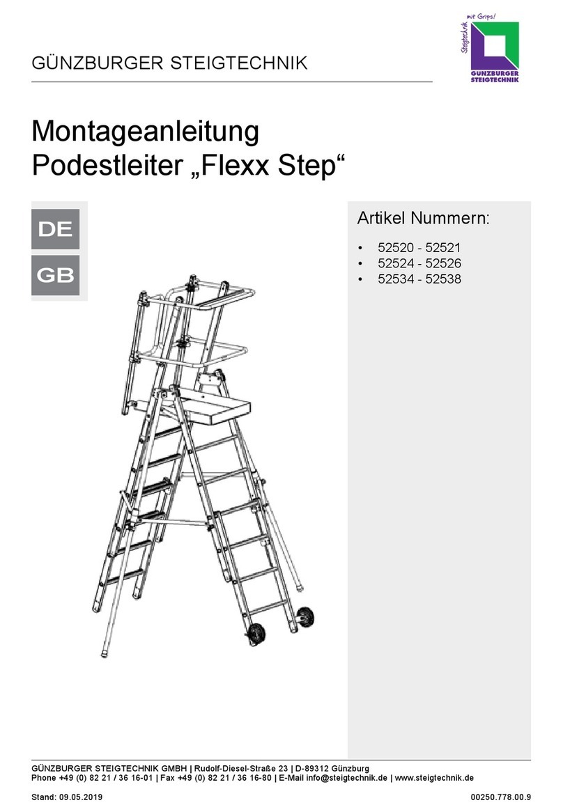 GÜNZBURGER STEIGTECHNIK Flexx Step operating instructions GÜNZBURGER STEIGTECHNIK Flexx Step operating instructions