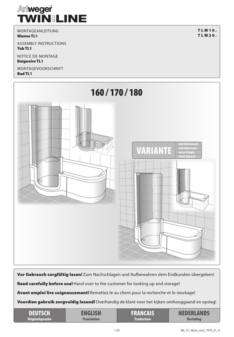 Artweger TWINLINE TL1 Series User manual