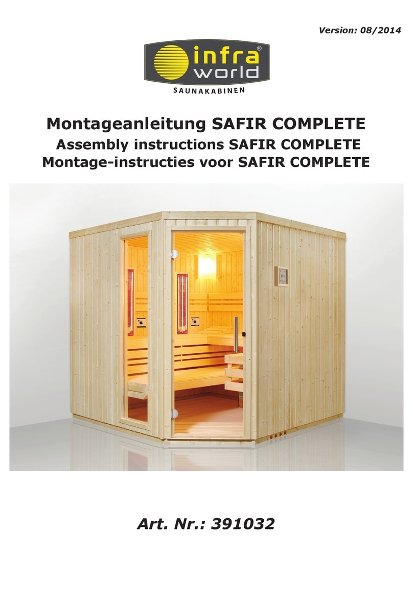 infra world SAFIR COMPLETE Assembly instructions