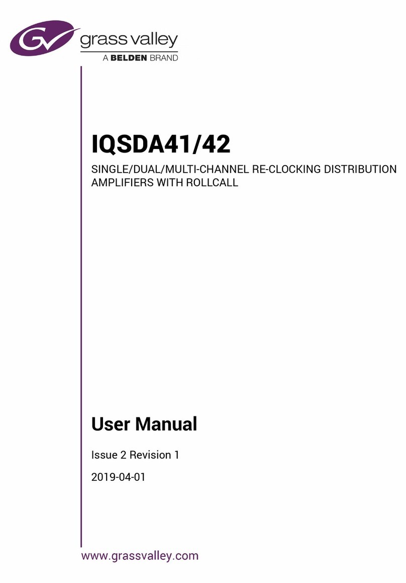 Belden grass valley IQSDA41 Series user manual